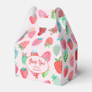 Berry Sweet Baby Shower Strawberry Favour Box