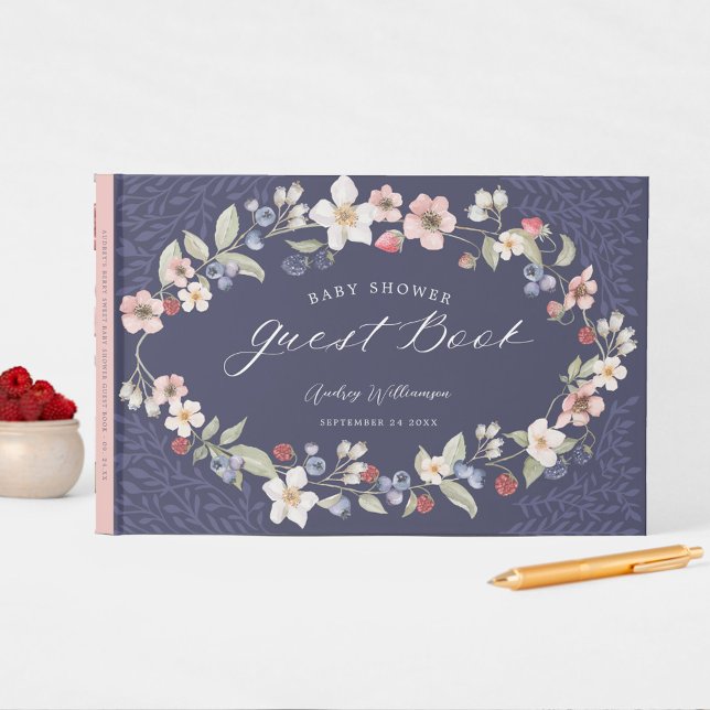Berry Sweet Baby Shower Wild Berries & Flowers Guest Book (Berry Sweet Baby Shower Wild Berries & Flowers Guest Book)