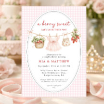Berry Sweet Baby Strawberry All in One Baby Shower
