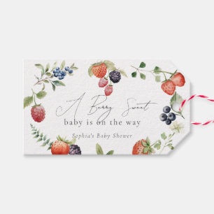 Berry Sweet Berries Girl Baby Shower Gift Tags