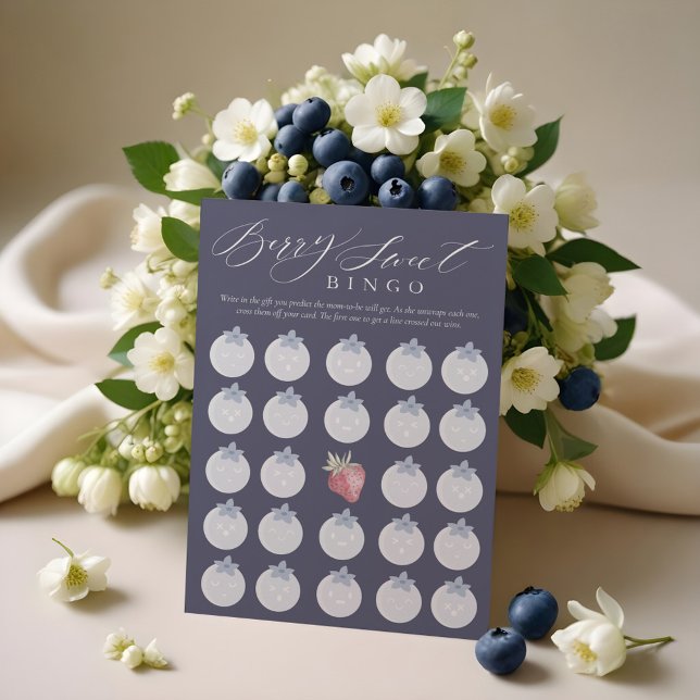 Berry Sweet Bingo Baby Shower Game Card (Berry Sweet Bingo Baby Shower Game Card)