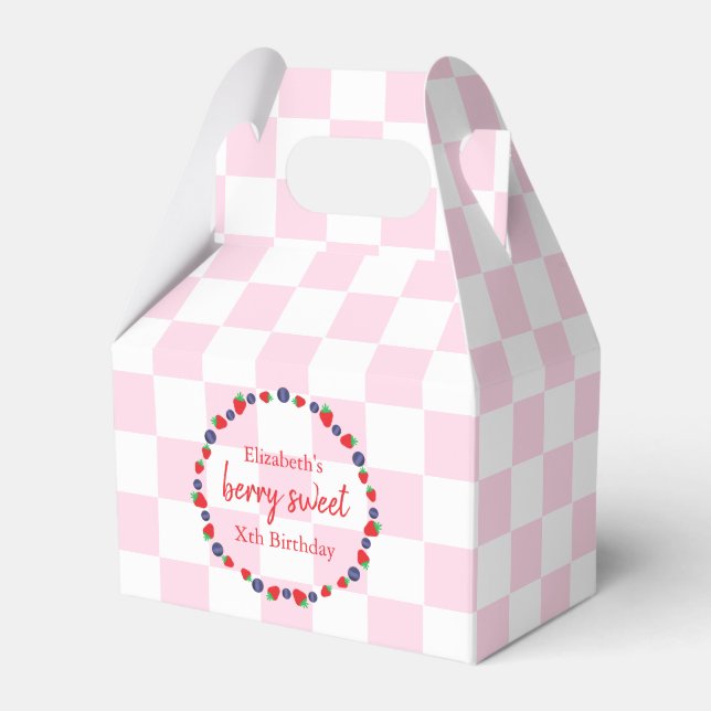 Berry Sweet Birthday Favour Box (Front Side)