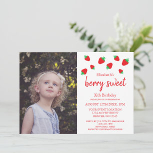 Berry Sweet Birthday Invitation