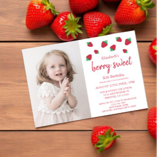 Berry Sweet Birthday Invitation