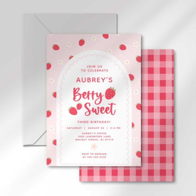 Berry Sweet Birthday Invitation (Creator Uploaded)