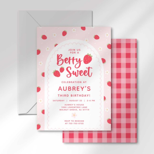 Berry Sweet Birthday Invitation (Creator Uploaded)