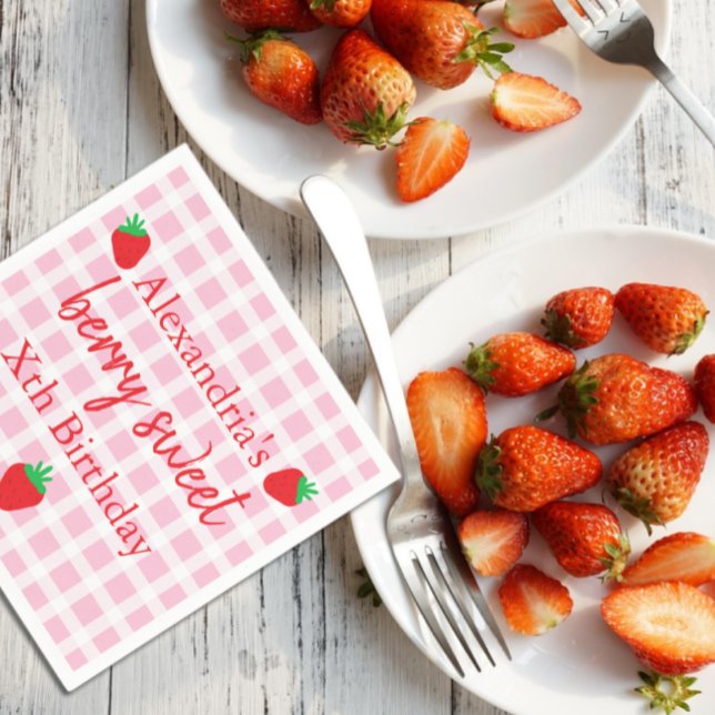 Berry Sweet Birthday Napkin (Creator Uploaded)