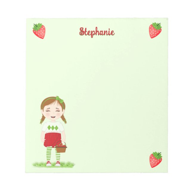 Berry Sweet Birthday  Notepad (Front)
