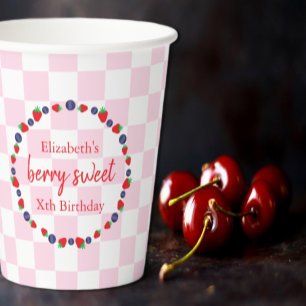 Berry Sweet Birthday Paper Cups