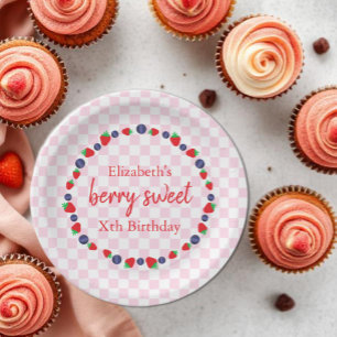Berry Sweet Birthday Paper Plate