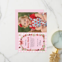 Berry Sweet Birthday Thank‑You Card