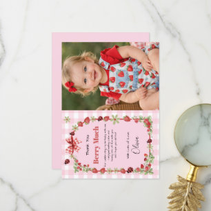 Berry Sweet Birthday Thank‑You Card