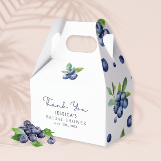 Berry Sweet Blueberries Baby Shower Favour Box (Creator Uploaded)