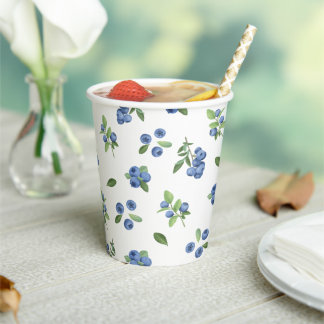 Berry Sweet Blueberry Baby Shower Paper Cups