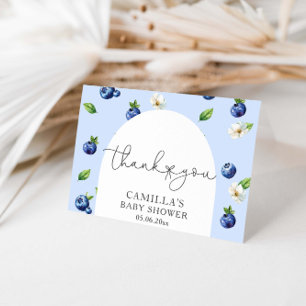 Berry Sweet Blueberry Baby Shower Thank You Card