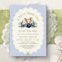 Berry Sweet Blueberry Boy Baby Shower