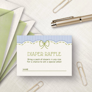 Berry Sweet Blueberry Diaper Raffle Enclosure Card