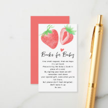 Berry Sweet Books for Baby Girl´s Baby Shower 