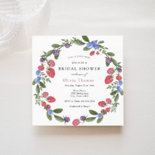 Berry Sweet Bridal Shower Invitation