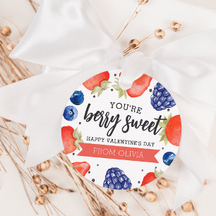 Berry Sweet   Classroom Valentine's Day Tags