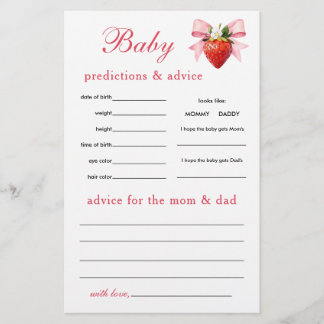 Berry Sweet Coquette Predictions and Advice Flyer