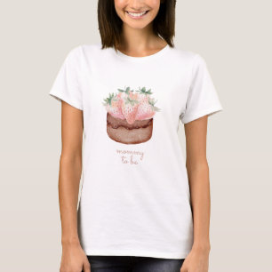 Berry Sweet Cupcake Baby Shower Mommy To Be T-Shirt