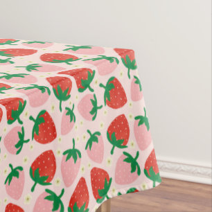 Berry Sweet Delights  Soft Pink Tablecloth