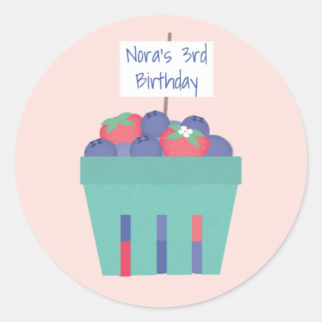 Berry Sweet Favour Label (Front)