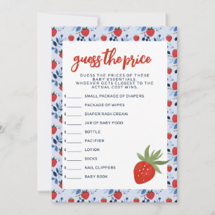 Berry Sweet Guess the Price Invitation