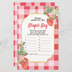 Berry Sweet Guess What's In the Diaper Bag