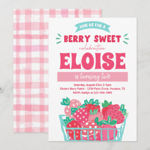 Berry Sweet Invitation Strawberry Invitation
