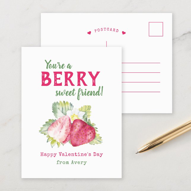 Berry Sweet Kids Classroom Valentine's Cards (Creator Uploaded)