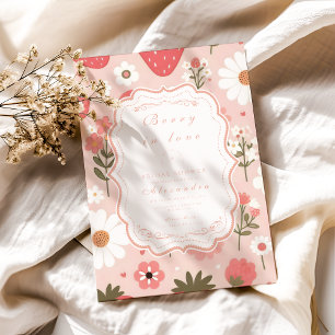 Berry Sweet Love Bridal Shower Invitation