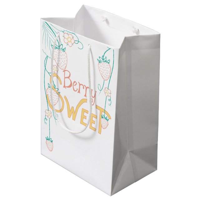Berry Sweet Medium Gift Bag (Back Angled)