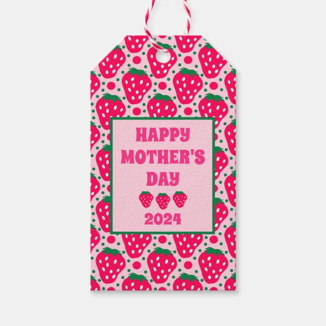 Berry Sweet Mother's Day Gift Tags (Front)