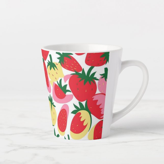Berry Sweet Mug – Retro Strawberry Cutie (Right)
