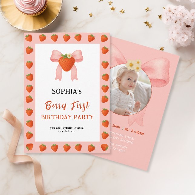 Berry Sweet Party Invitation (Creator Uploaded)