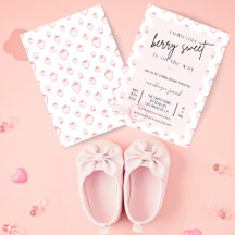 Berry Sweet Pink Baby Shower Invitation