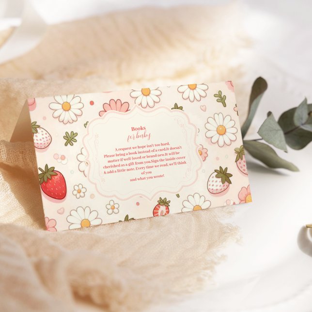 Berry Sweet Pink Coquette Baby  Books for Baby Enclosure Card (Creator Uploaded)