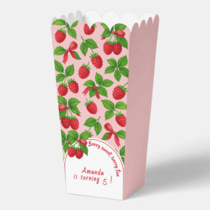 Berry Sweet Raspberry Kids Birthday Party -  Favour Box