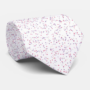 Berry Sweet Speckled Pink & Purple Dots Tie