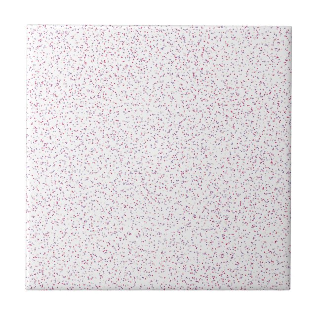 Berry Sweet Speckled Pink & Purple Dots Tile (Front)