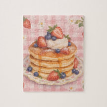 Berry Sweet Stack: Strawberry & Blueberry Pancake