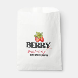 Berry Sweet Strawberries Baby Shower Favour Bags