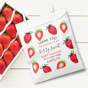 Berry Sweet Strawberry Baby Shower Favour Bags