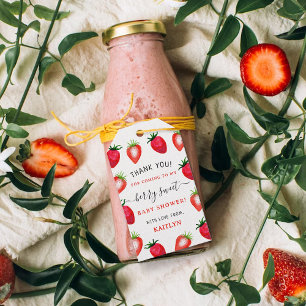 Berry Sweet Strawberry Baby Shower Gift Tags