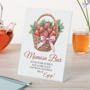 Berry Sweet Strawberry Baby Shower Mimosa Bar Sign