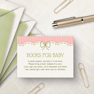 Berry Sweet Strawberry Books for Baby Enclosure Card