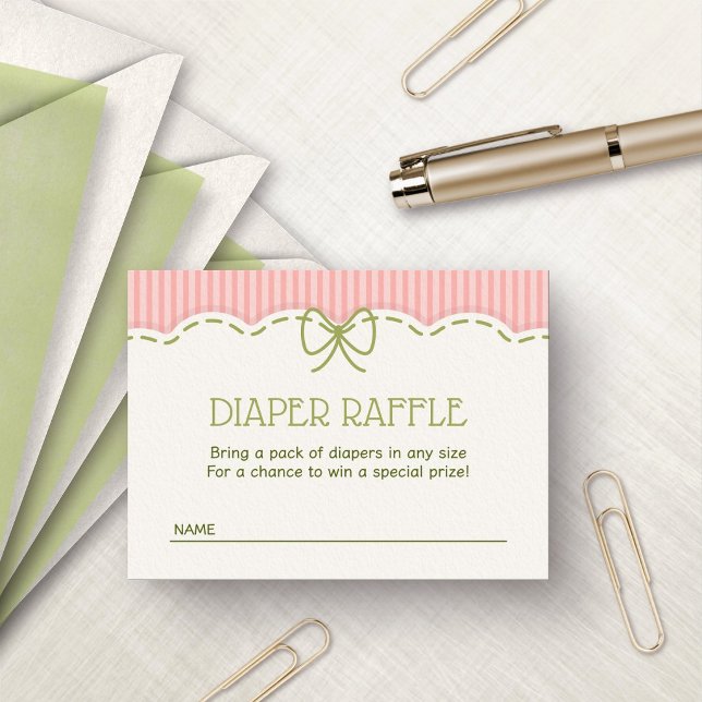 Berry Sweet Strawberry Diaper Raffle Enclosure Card (Creator Uploaded)