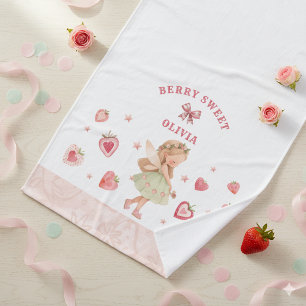 Berry Sweet Strawberry Fairy Girls Birthday Gift Bath Towel